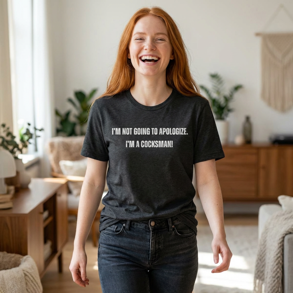 I'm Not Going to Apologize I'm a Cocksman T-Shirt | Movie Quote Triblend Tee | Funny Movie Gift