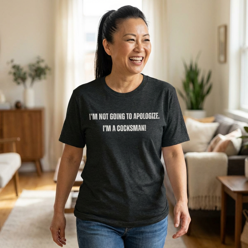 I'm Not Going to Apologize I'm a Cocksman T-Shirt | Movie Quote Triblend Tee | Funny Movie Gift