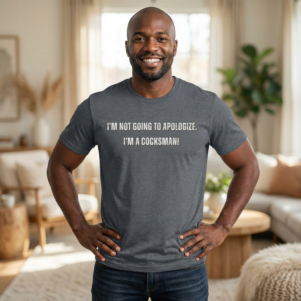 I'm Not Going to Apologize I'm a Cocksman T-Shirt | Movie Quote Triblend Tee | Funny Movie Gift