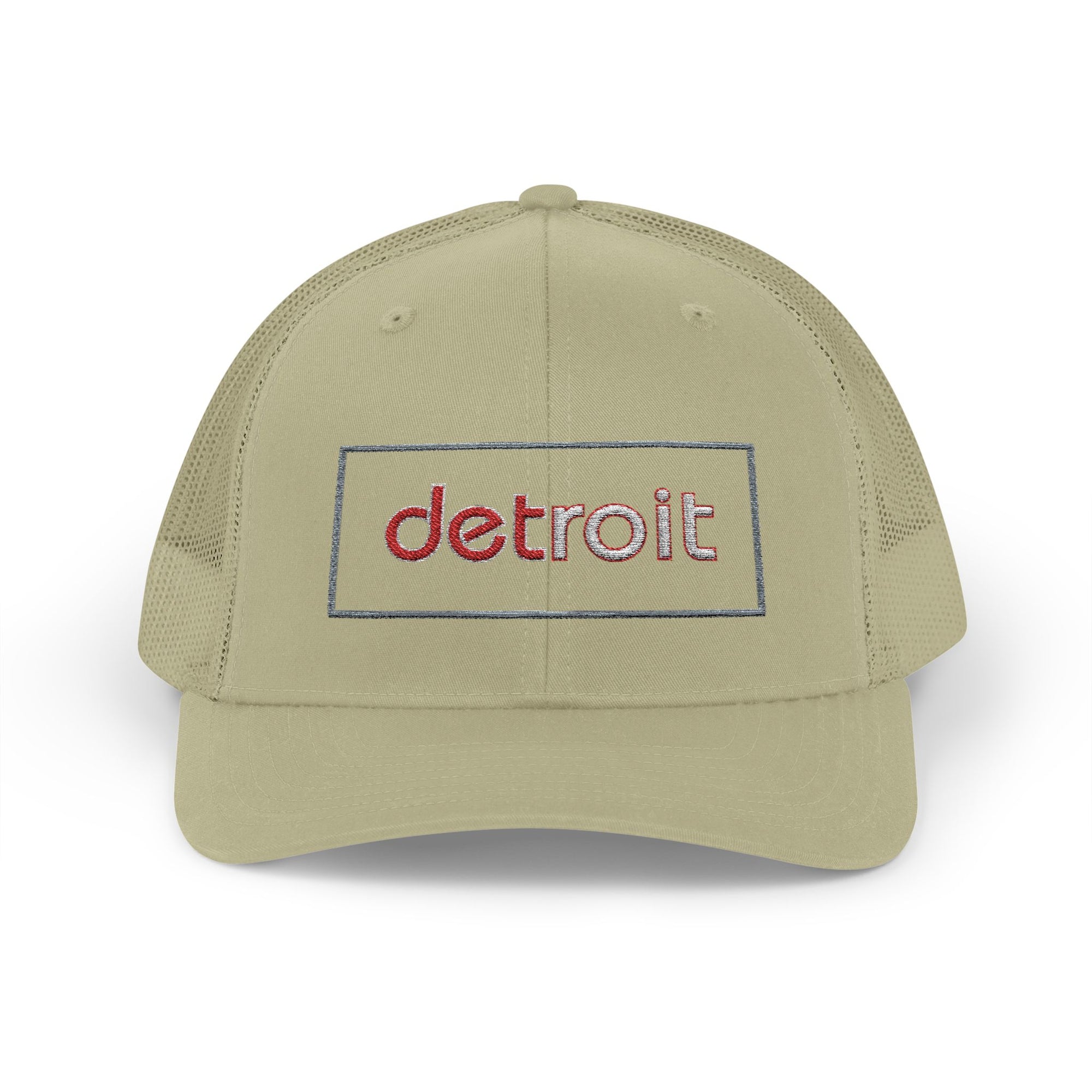 Detroit Hat Embroidered | Red White Detroit Cap | Lowercase Detroit Hat | Detroit Hockey Colors Hat | Minimalist Snapback | Trucker Hat
