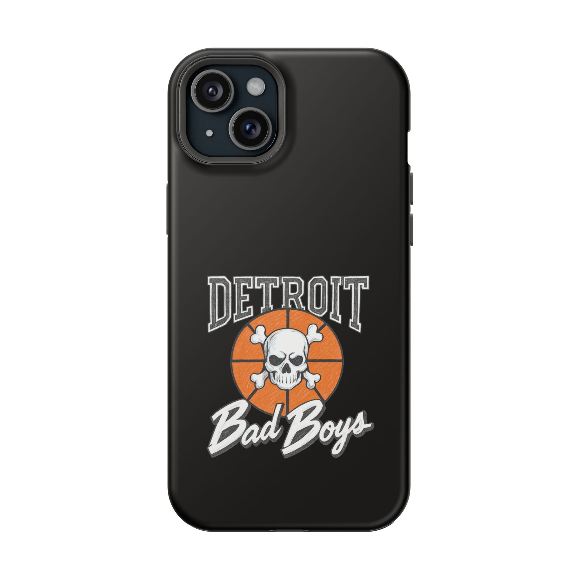 Detroit Bad Boys Skull Basketball Phone Case - Magnetic Impact-Resistant Case