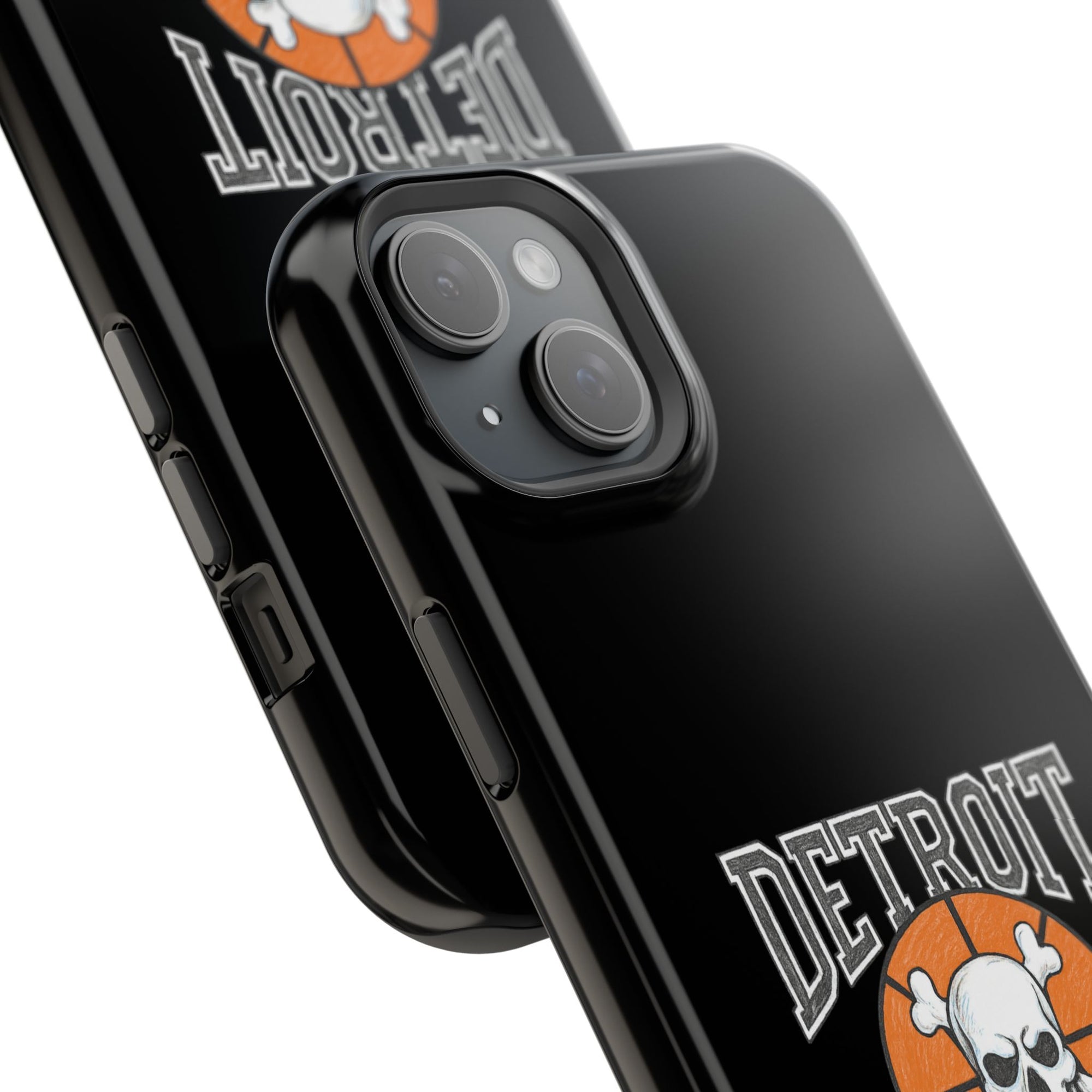 Detroit Bad Boys Skull Basketball Phone Case - Magnetic Impact-Resistant Case