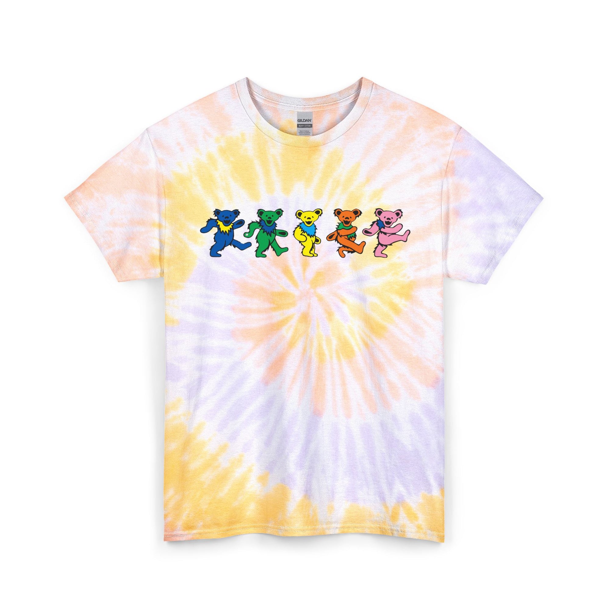 Tie Dye Dancing Bear Shirt | Rainbow Bear Tee | Festival Tie Dye Shirt | Colorful Bear T-Shirt | Hippie Shirt | Psychedelic Tee