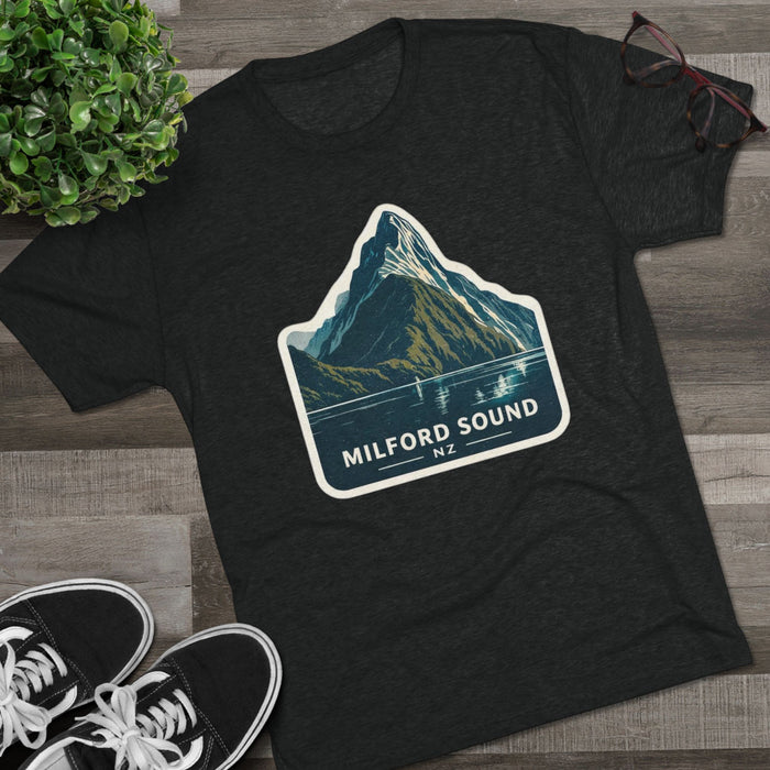 Milford Sound T-Shirt, New Zealand Travel Tee, NZ Fiord Shirt, Kiwi Gift, South Island Tee, New Zealand Souvenir Shirt, NZ Nature Gift