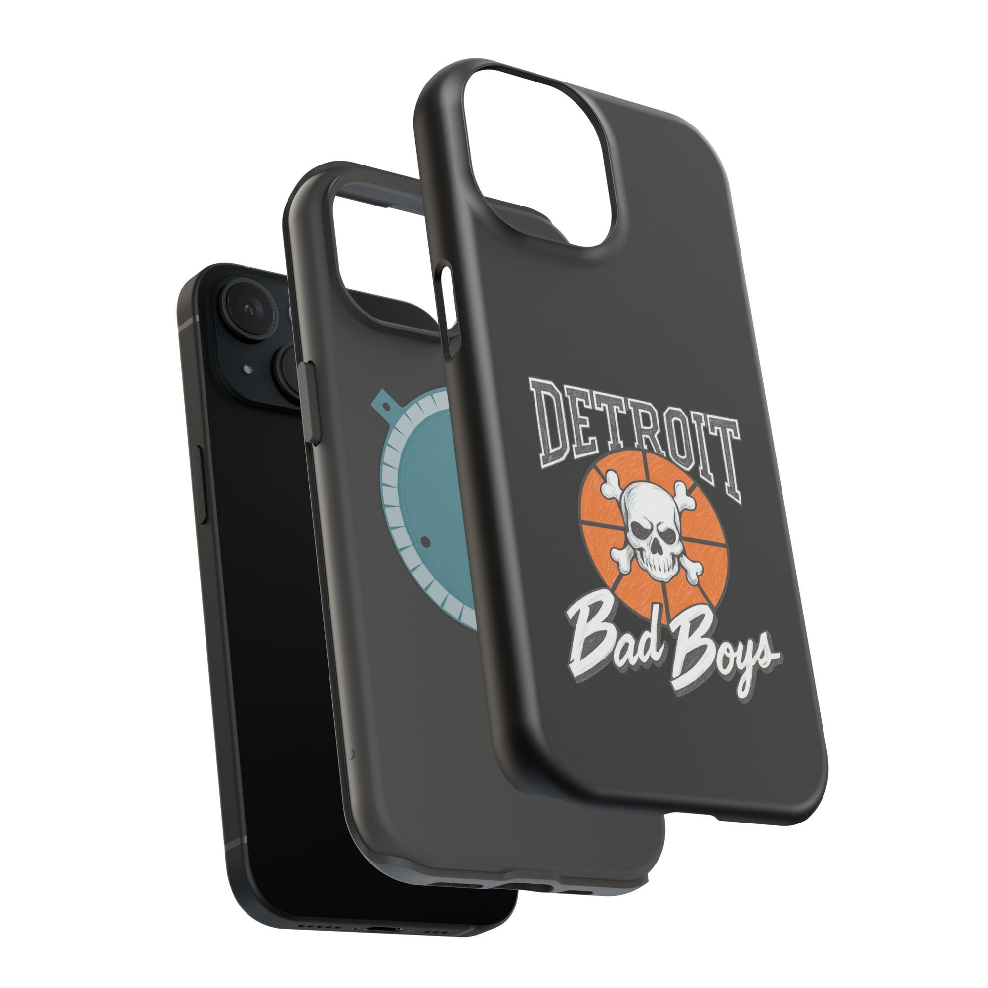 Detroit Bad Boys Skull Basketball Phone Case - Magnetic Impact-Resistant Case