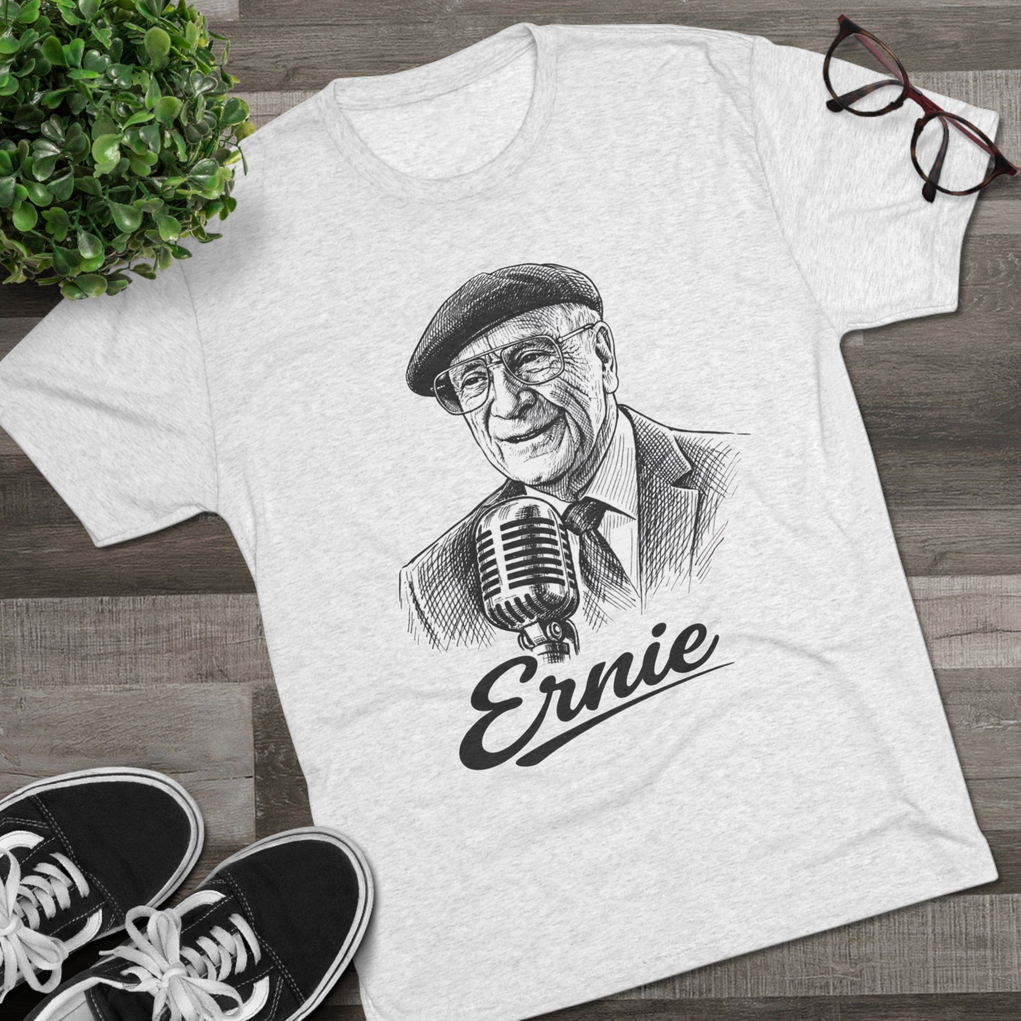 Ernie Harwell Shirt, Detroit Baseball Broadcaster Tribute Tee, Vintage Baseball Announcer Shirt, Detroit Baseball Fan Gift