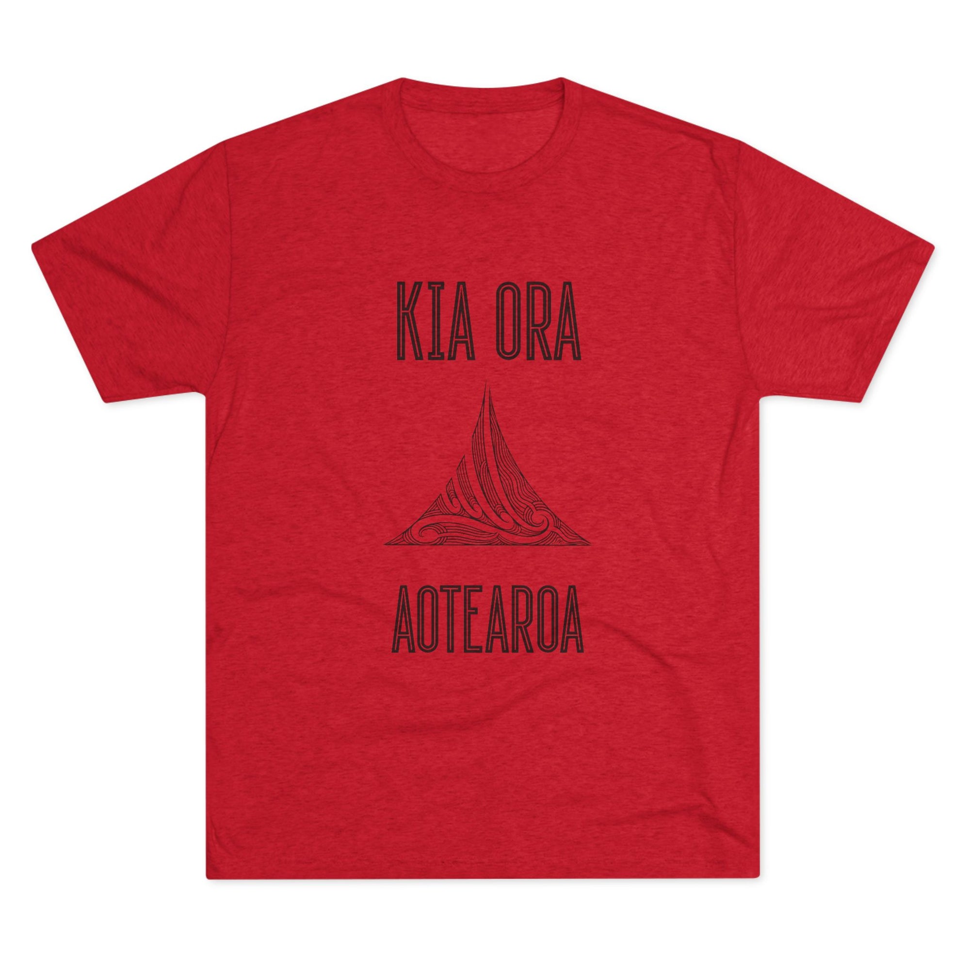 Kia Ora Aotearoa Tee | Maori Koru Wave T-Shirt