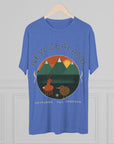 Aotearoa New Zealand Tri-Blend Tee, Classic Soft Shirt for Men & Women, Kiwi Travel Top, Vintage Tshirt, Souvenir