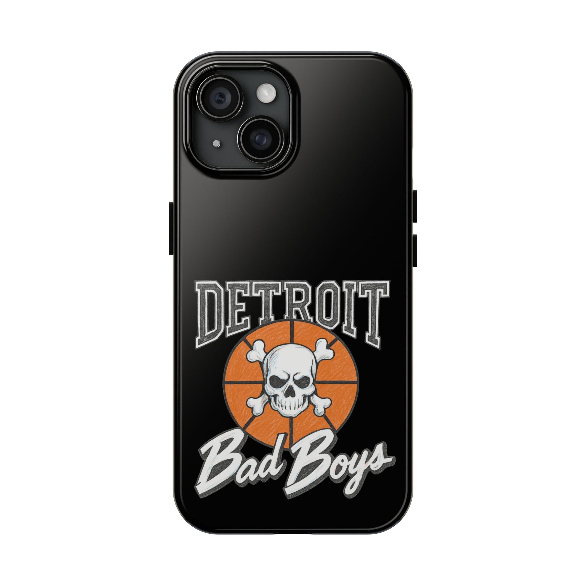 Detroit Bad Boys Phone Case | Basketball Skull Design - Tough Case