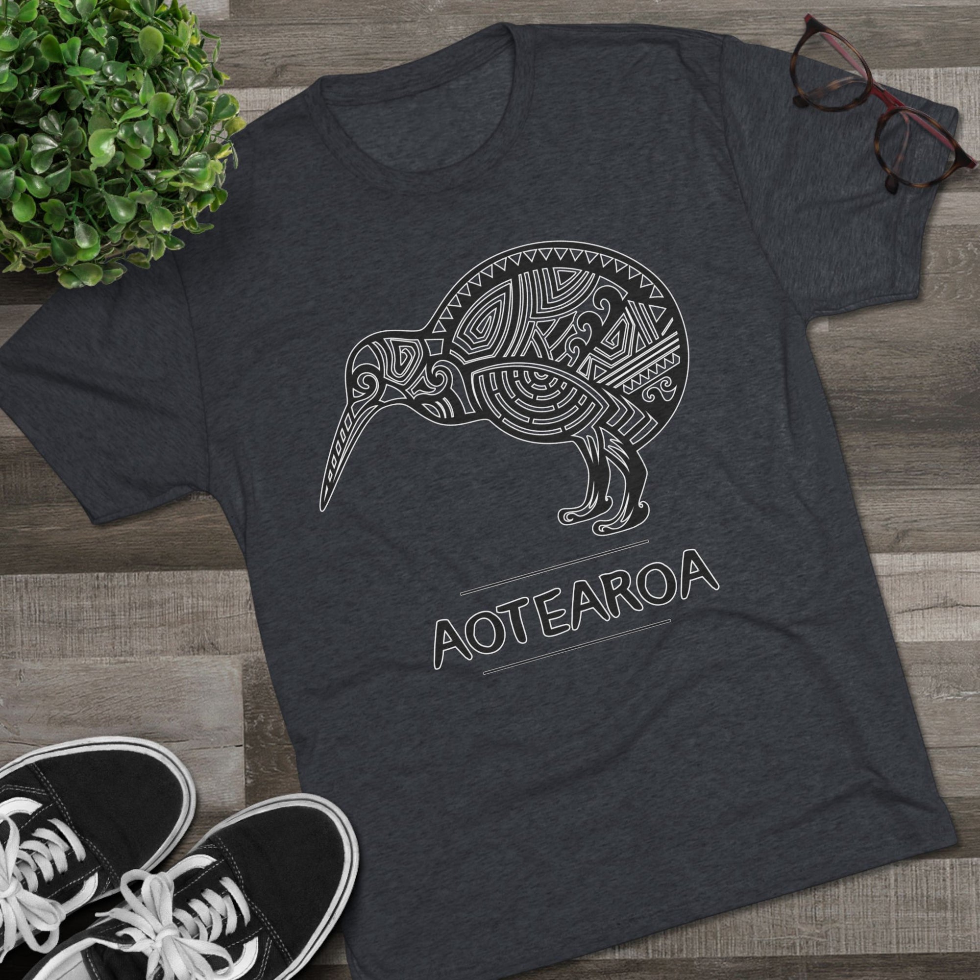 Maori Kiwi Aotearoa T-Shirt | New Zealand Tribal Bird Tee