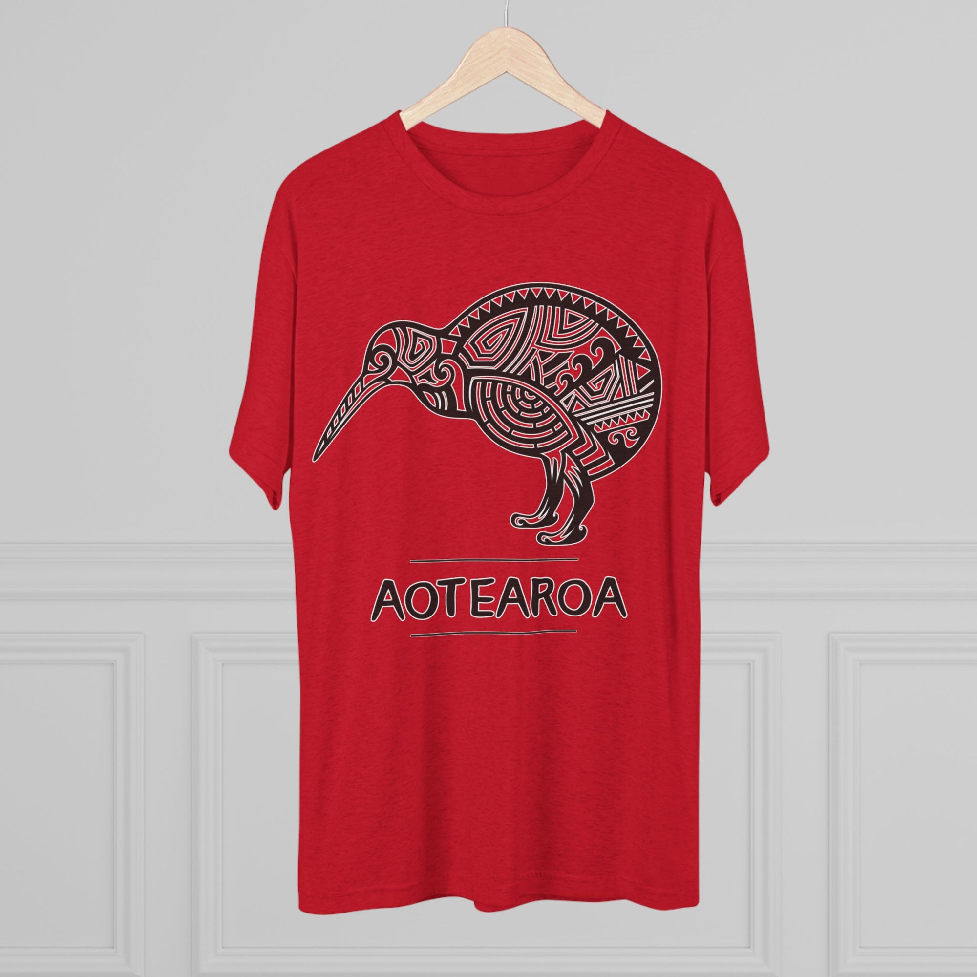 Maori Kiwi Aotearoa T-Shirt | New Zealand Tribal Bird Tee