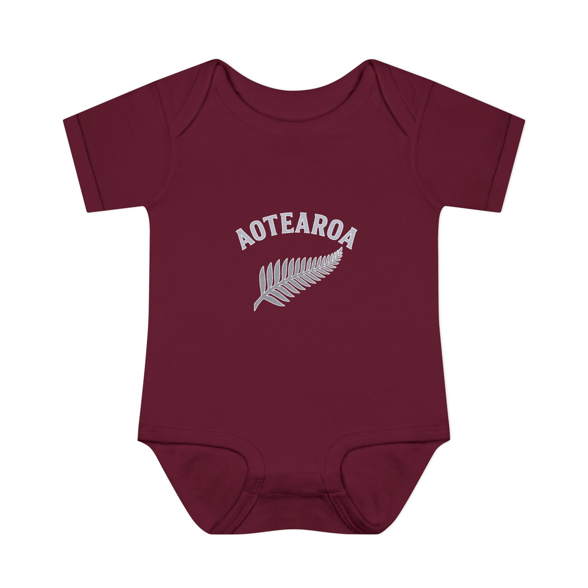 New Zealand Baby Onesie | Aotearoa Baby Outfit | Kiwi Infant Bodysuit | NZ Baby Clothes | Silver Fern Baby Gift