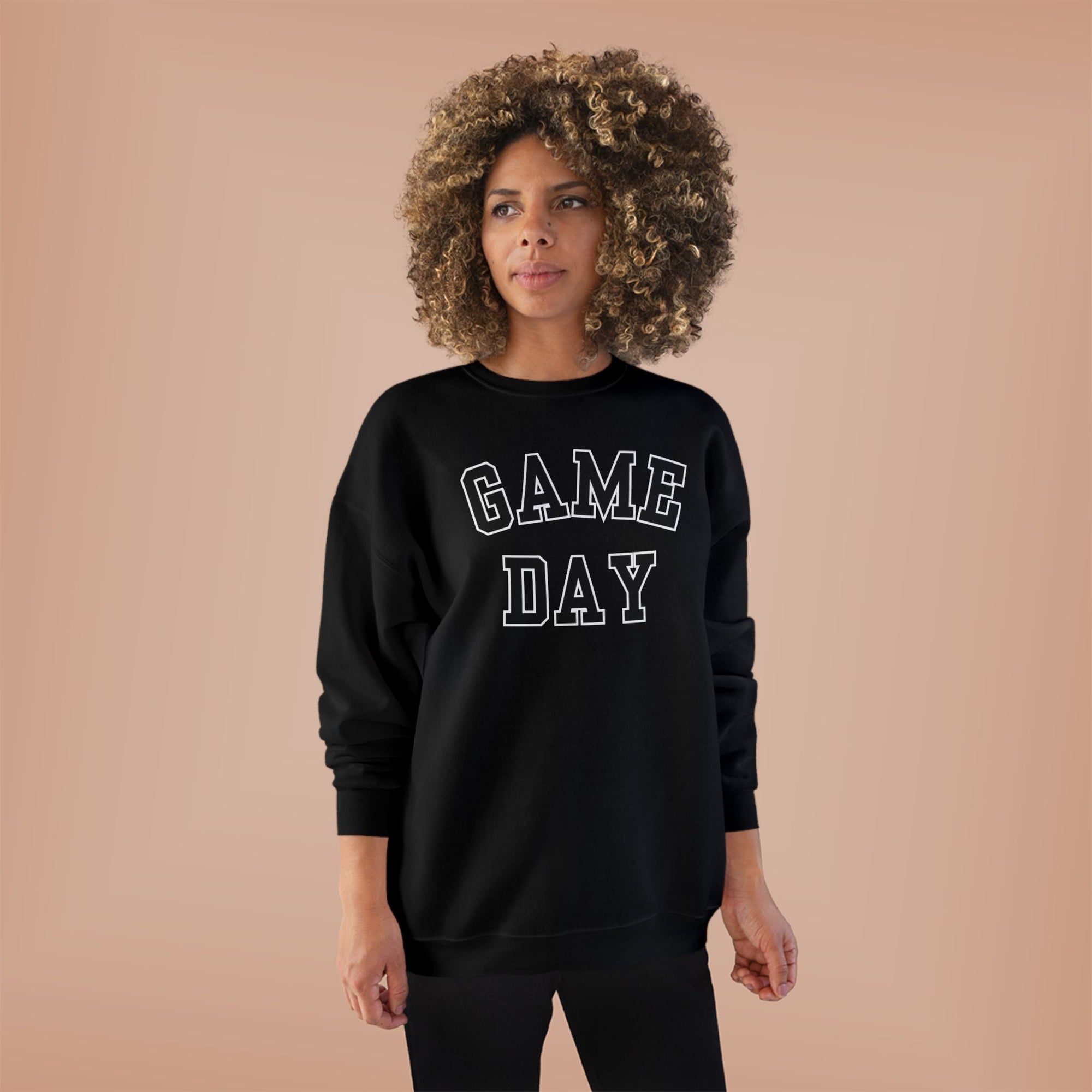 Game Day Crewneck Sweatshirt | Collegiate Lettering, Sports Fanwear