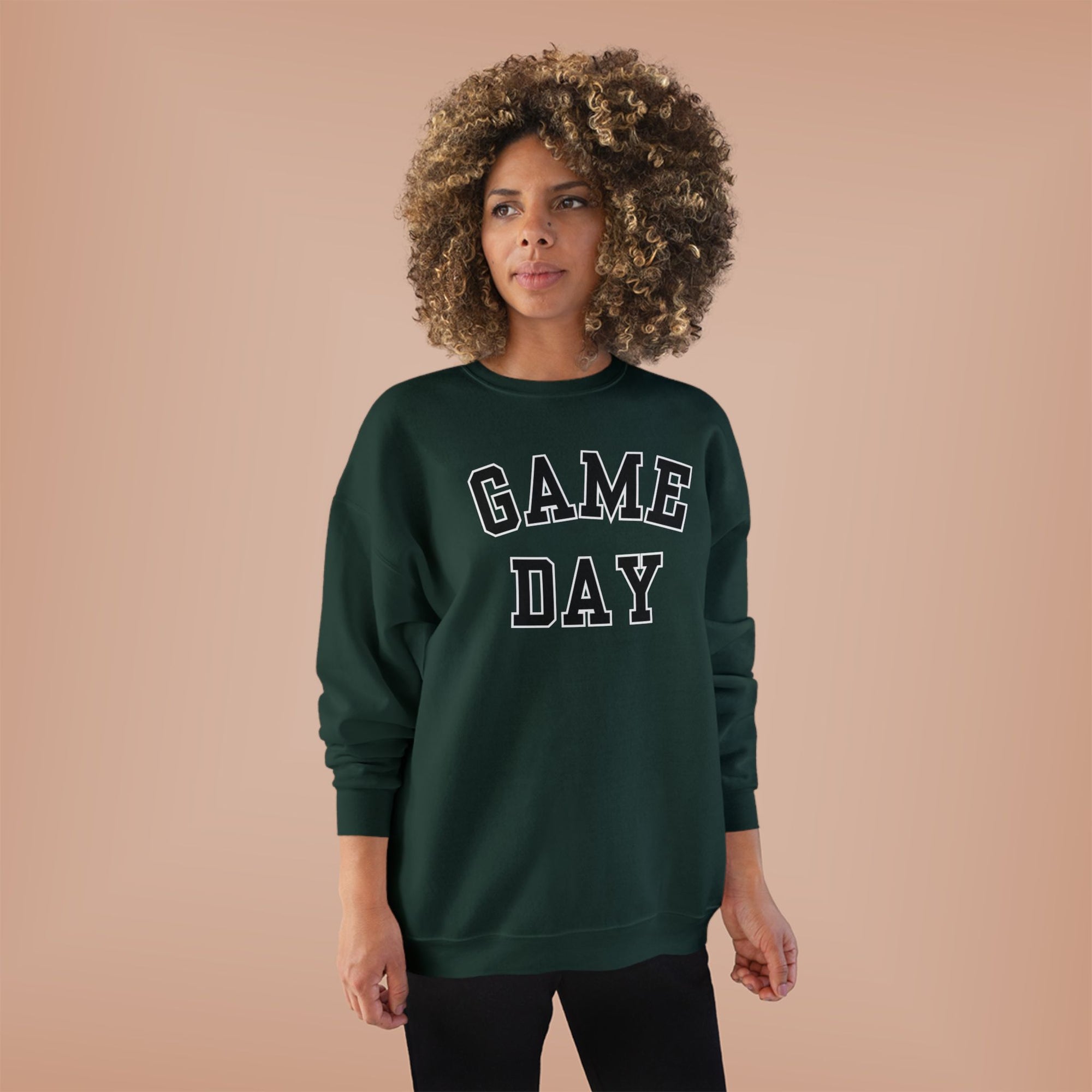 Game Day Crewneck Sweatshirt | Collegiate Lettering, Sports Fanwear