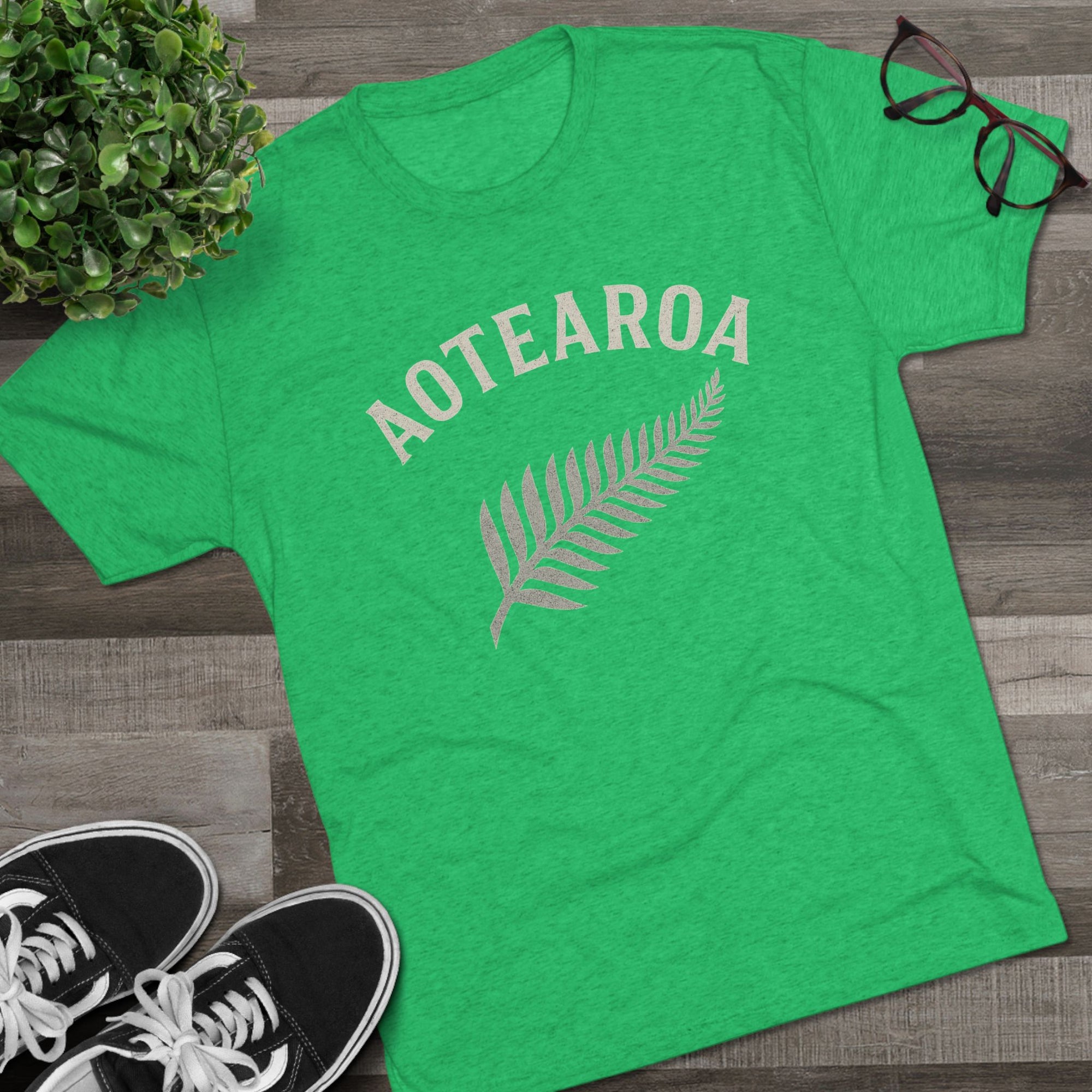 Aotearoa New Zealand Tri-Blend Tee, Classic Soft Shirt for Men &amp; Women, Kiwi Travel Top, Vintage Tshirt, Comfortable Cotton Blend, Souvenir