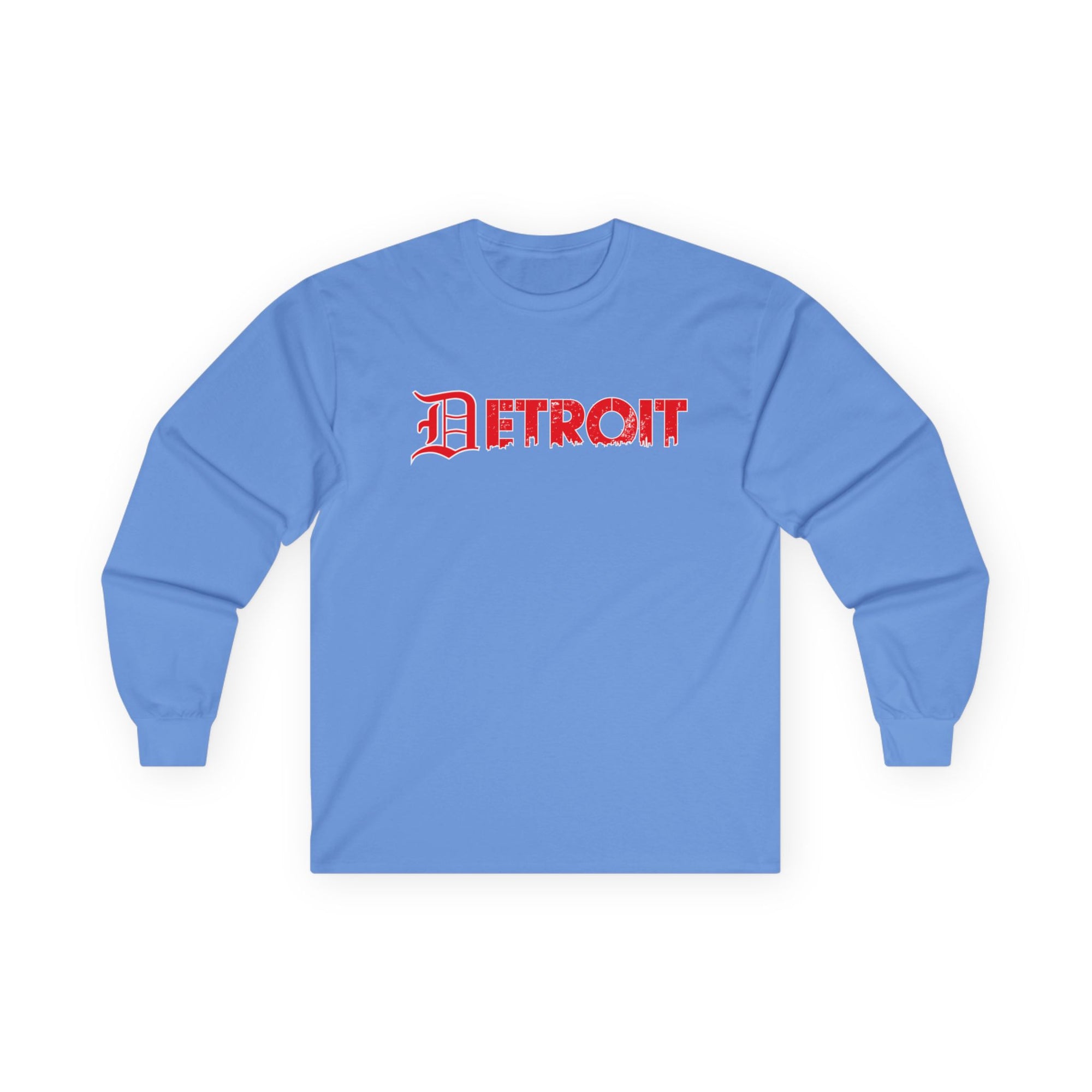 Detroit Old English Shirt | Detroit Gothic Tee | Red Black Detroit Shirt | Motor City Shirt | Detroit Streetwear Tee | Vintage Detroit Shirt