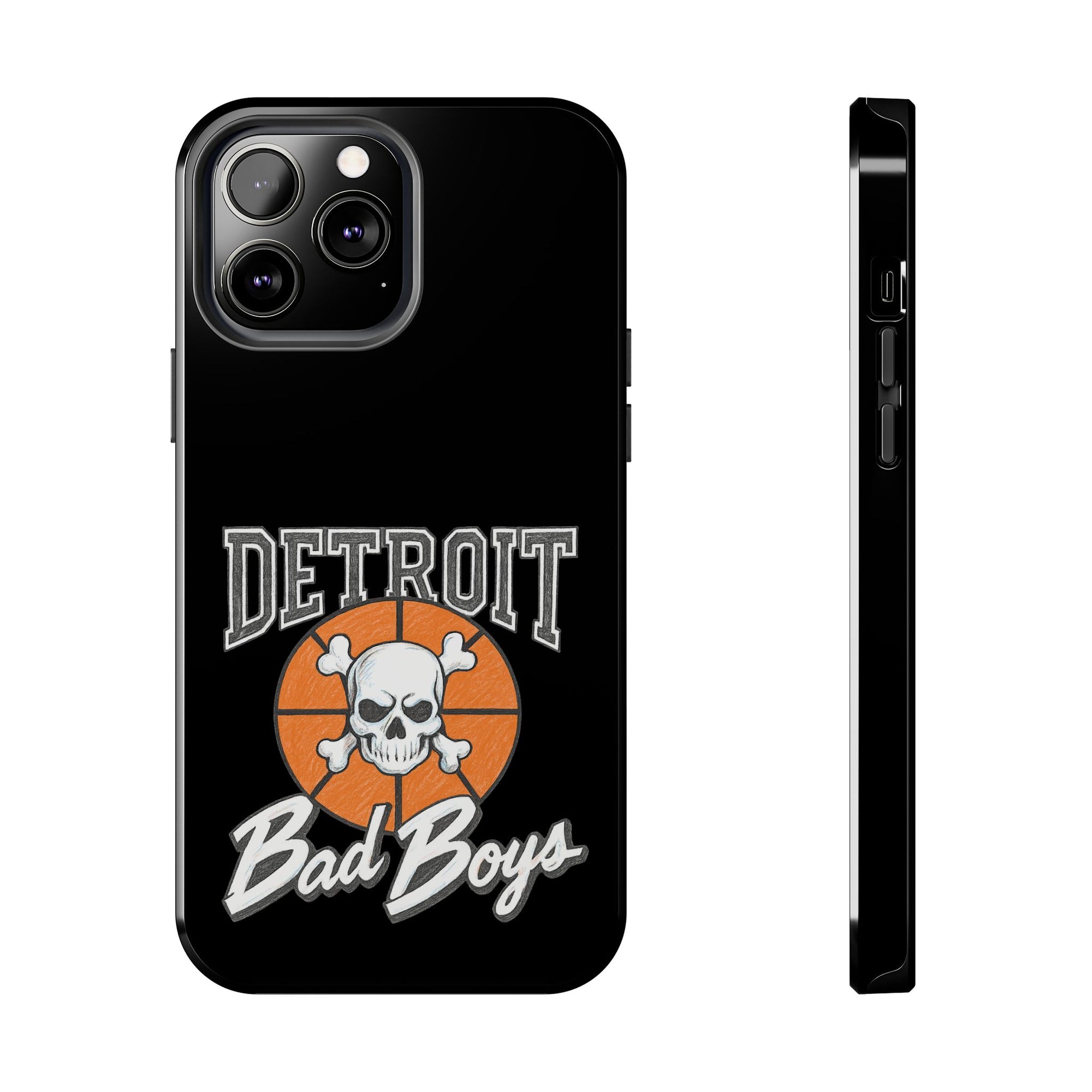 Detroit Bad Boys Phone Case | Basketball Skull Design - Tough Case