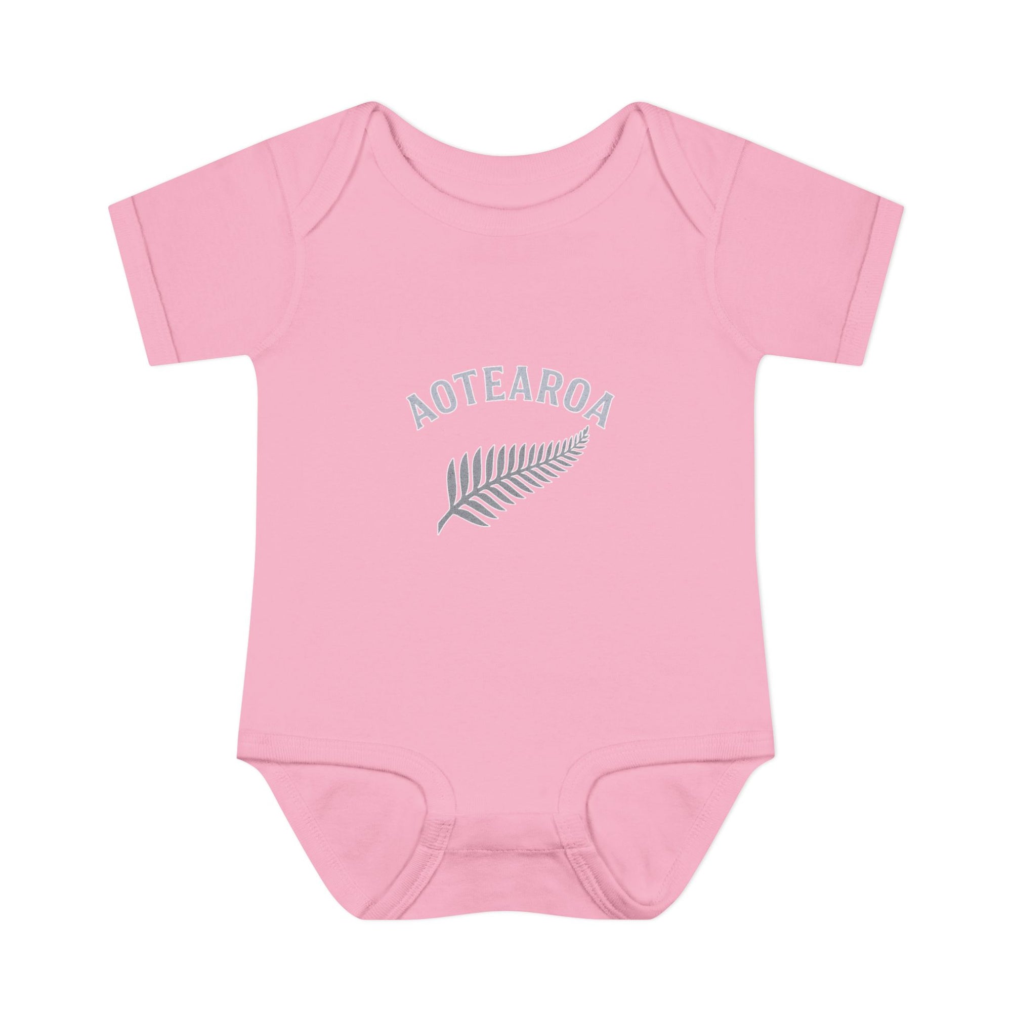 New Zealand Baby Onesie | Aotearoa Baby Outfit | Kiwi Infant Bodysuit | NZ Baby Clothes | Silver Fern Baby Gift