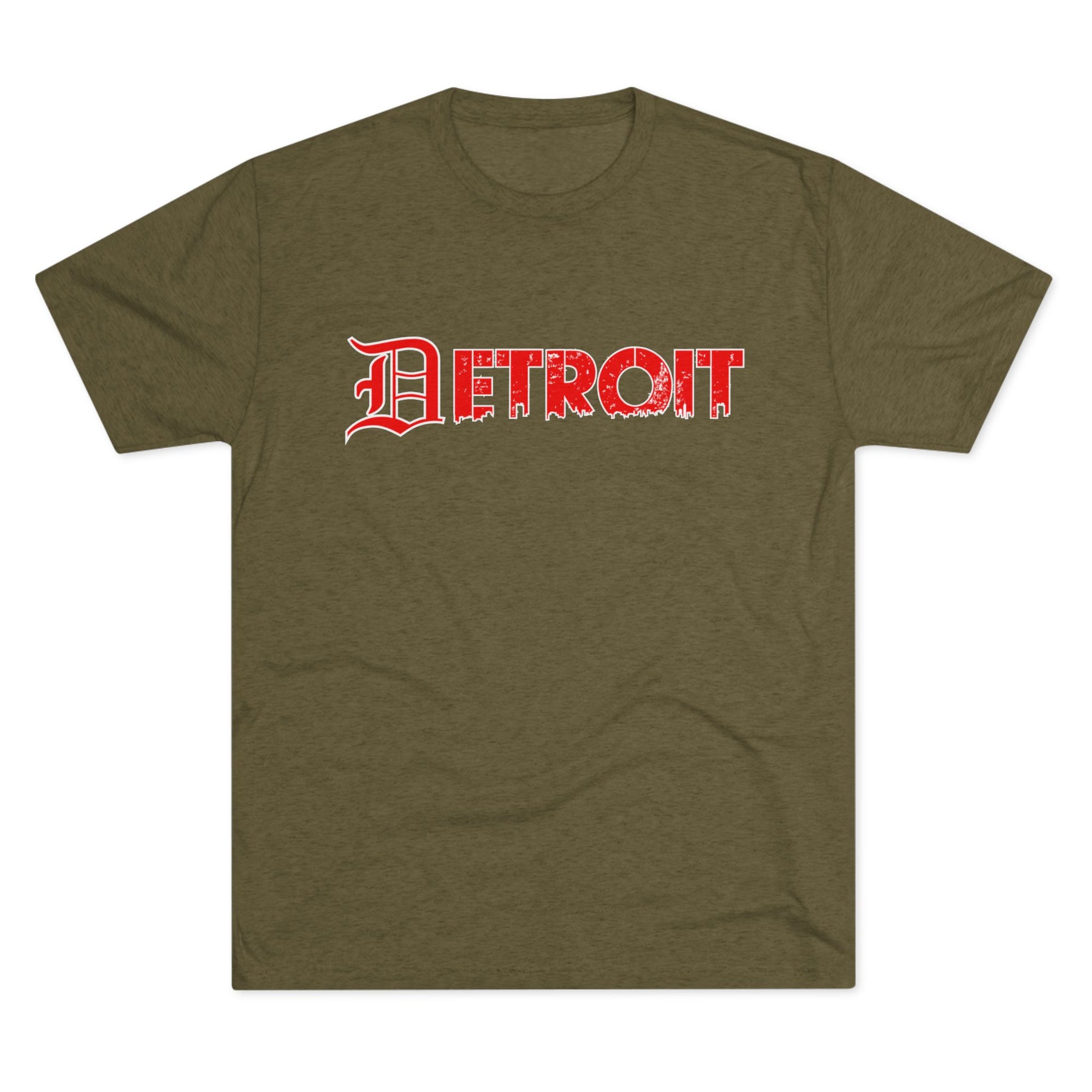 Detroit Triblend T-Shirt | Old English Detroit Tee | Super Soft Vintage Detroit Shirt | Premium Detroit Streetwear | Motor City Tee