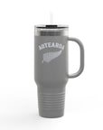 Aotearoa 40oz Travel Mug | Stanley Style Tumbler | New Zealand Insulated Mug | Silver Fern Cup | Kiwi Travel Cup | Large Handle Tumbler