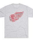 All-time Wings Names Vintage Sports Tee | Detroit Hockey Names Triblend Soft T-Shirt