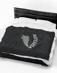 Aotearoa Fern Velveteen Plush Blanket | Silver Fern New Zealand