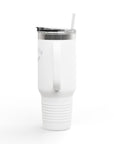 Aotearoa 40oz Travel Mug | Stanley Style Tumbler | New Zealand Insulated Mug | Silver Fern Cup | Kiwi Travel Cup | Large Handle Tumbler
