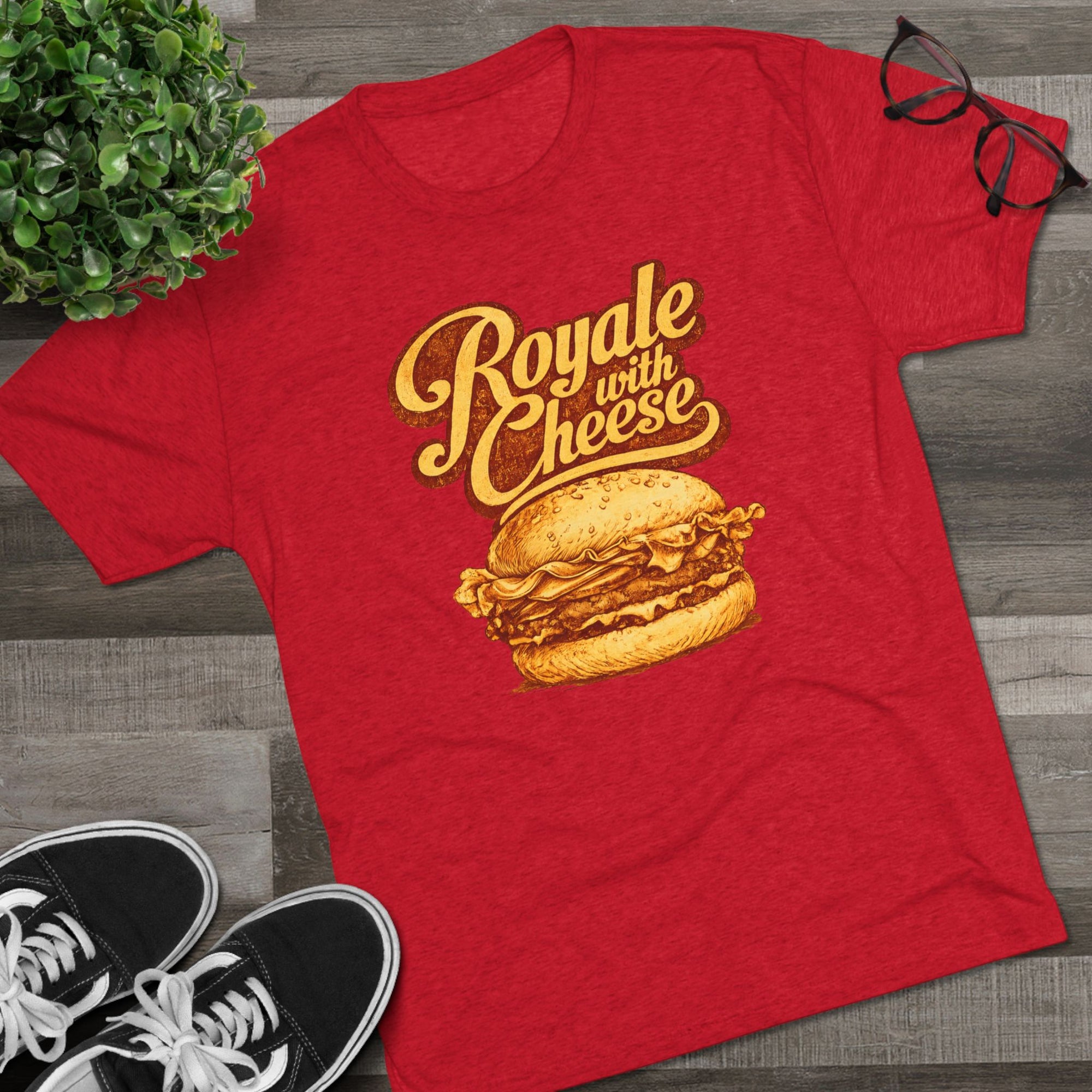 Royale With Cheese Shirt, Retro Burger Tee, Funny Movie Quote T-Shirt, Foodie Gift for Him, Vintage Graphic Tee, Burger Lover Shirt