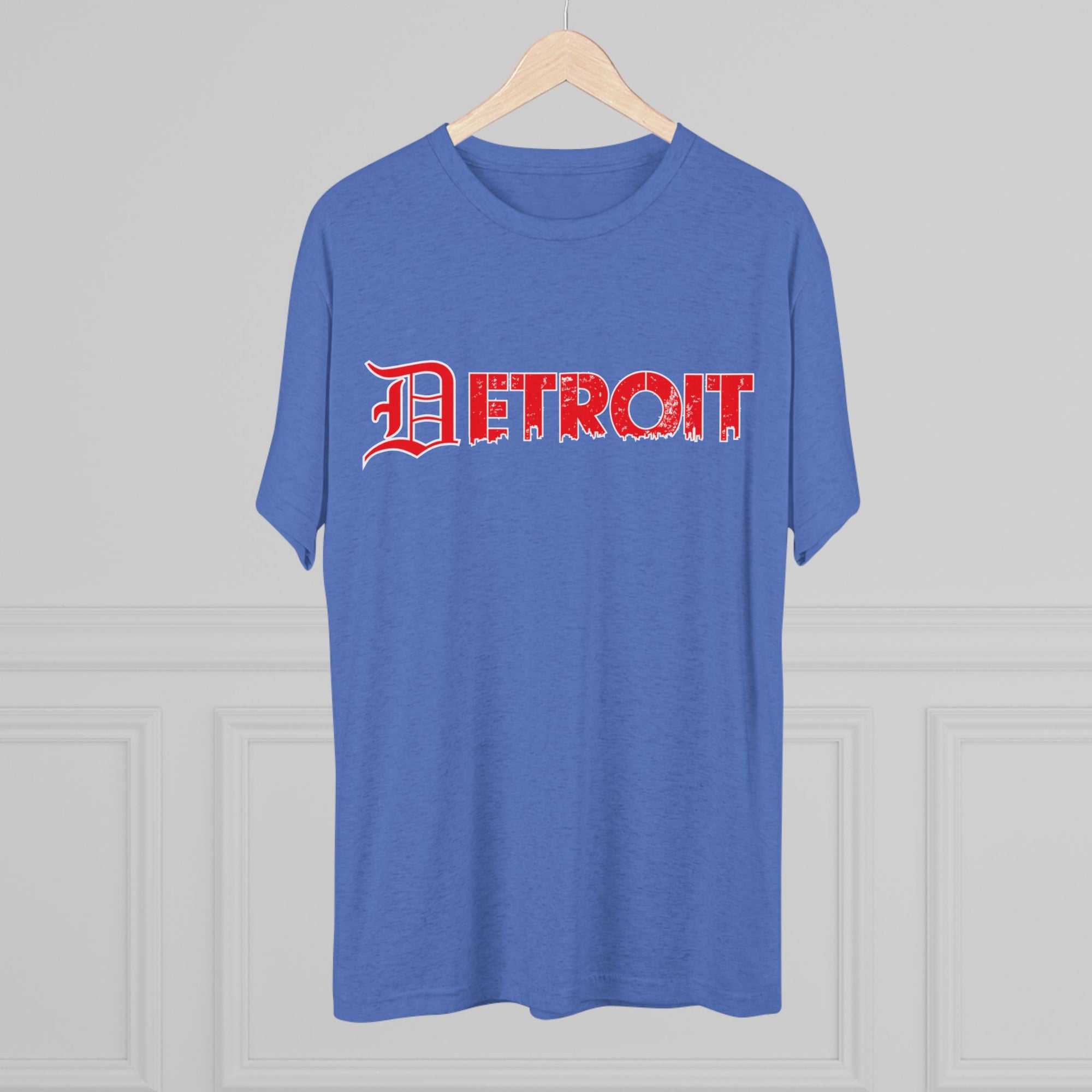 Detroit Triblend T-Shirt | Old English Detroit Tee | Super Soft Vintage Detroit Shirt | Premium Detroit Streetwear | Motor City Tee
