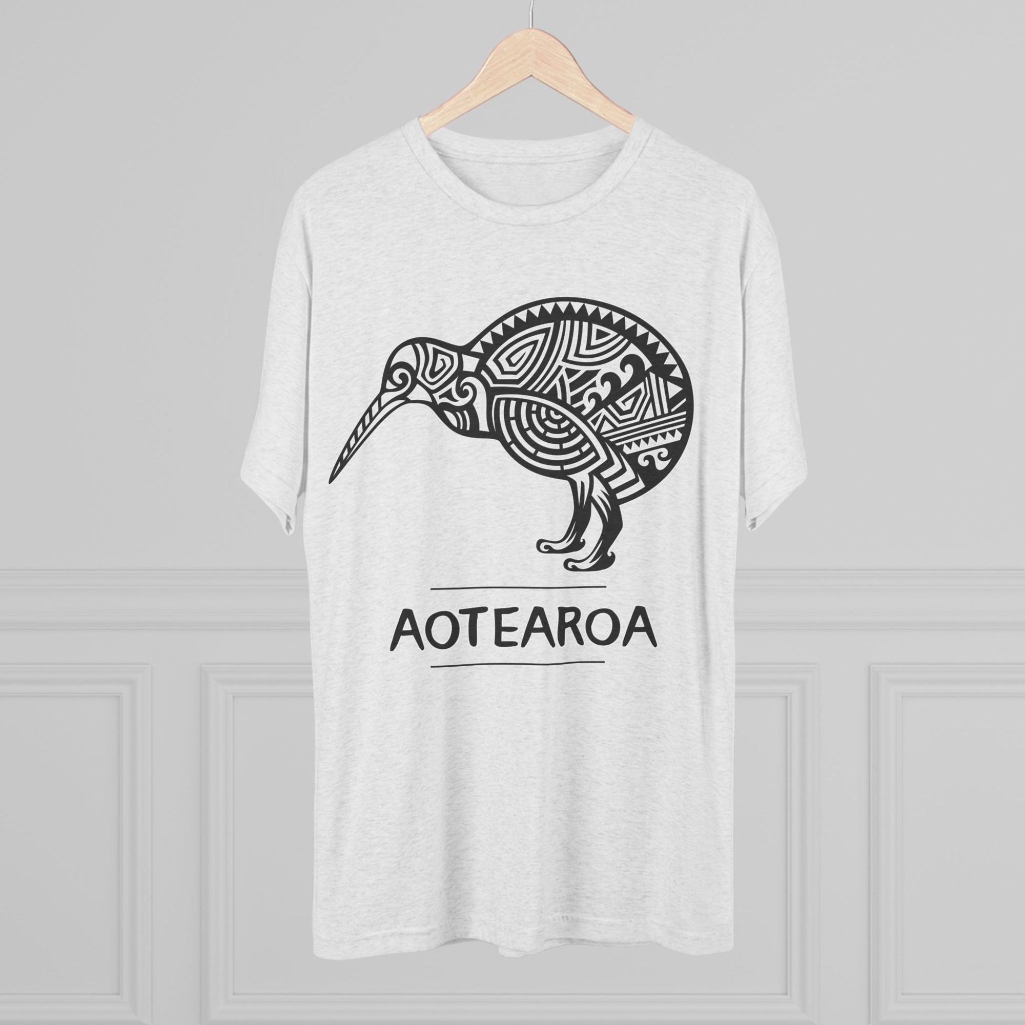 Maori Kiwi Aotearoa T-Shirt | New Zealand Tribal Bird Tee