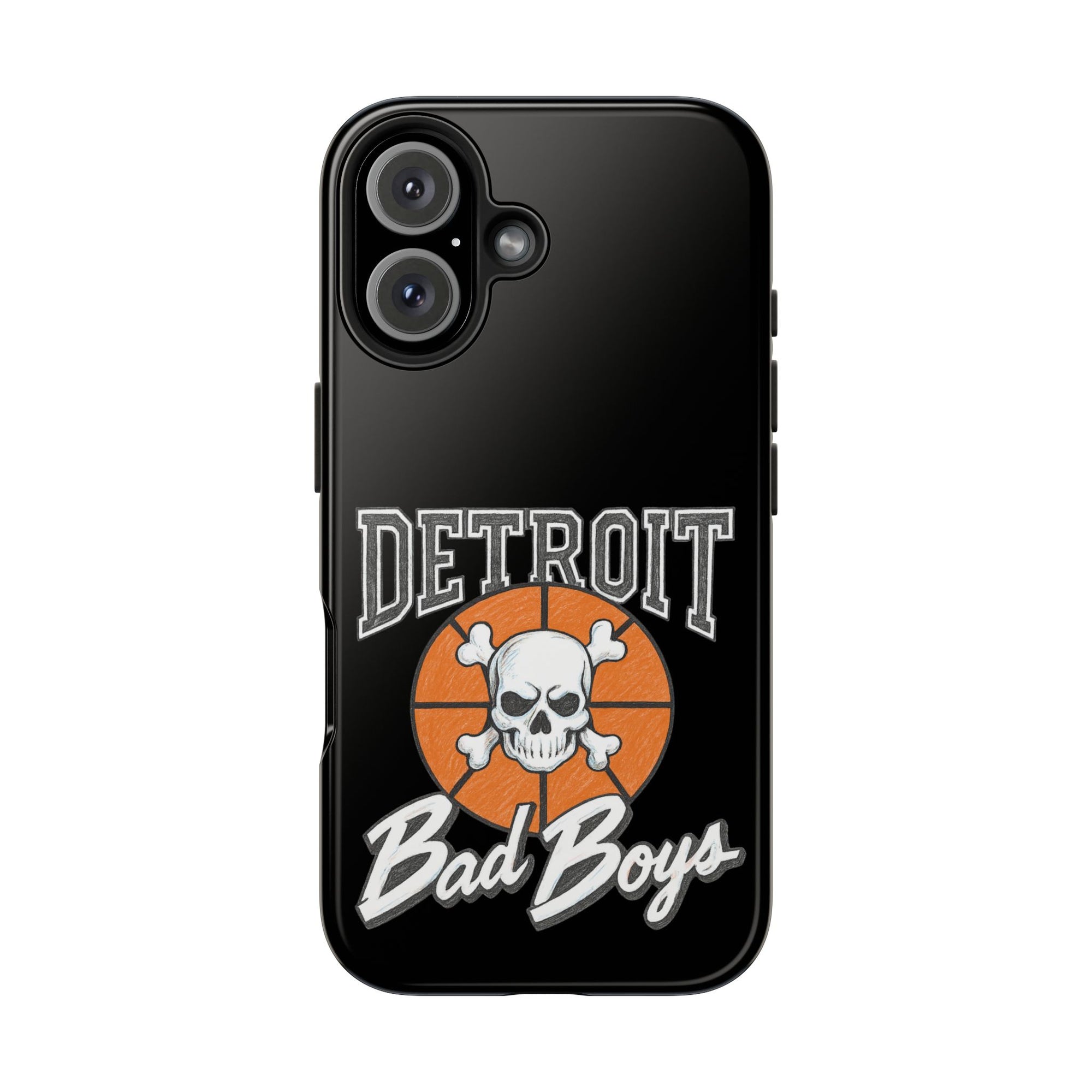 Detroit Bad Boys Phone Case | Basketball Skull Design - Tough Case