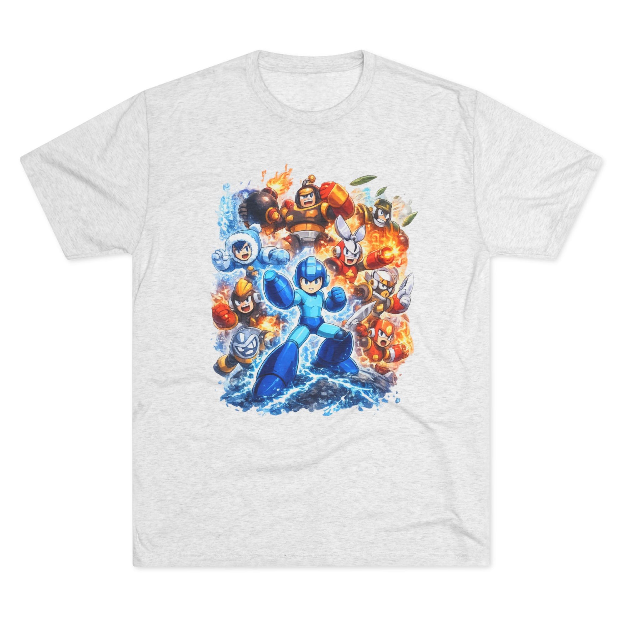 Blue Bomber Shirt | Retro Gaming Tee | 8 Bit Gamer Shirt | Robot Hero Shirt | Video Game Tee | Classic Gamer Gift | Boss Battle Shirt
