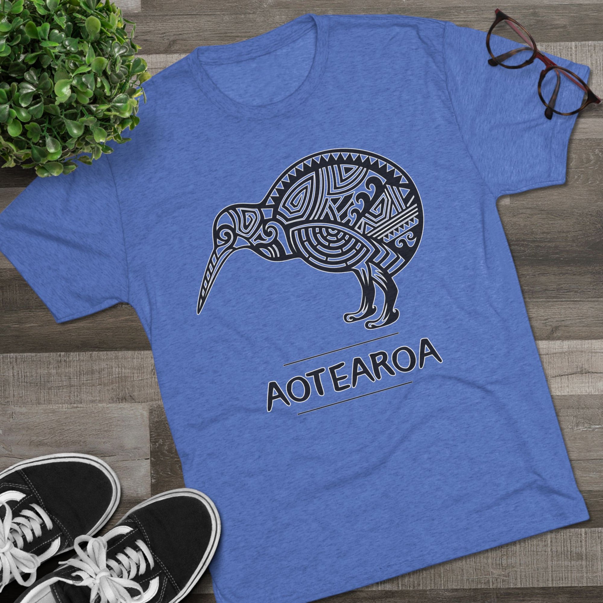 Maori Kiwi Aotearoa T-Shirt | New Zealand Tribal Bird Tee