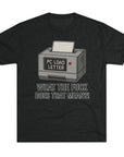PC Load Letter printer graphic Tee | "What the fuck does that mean?!"
