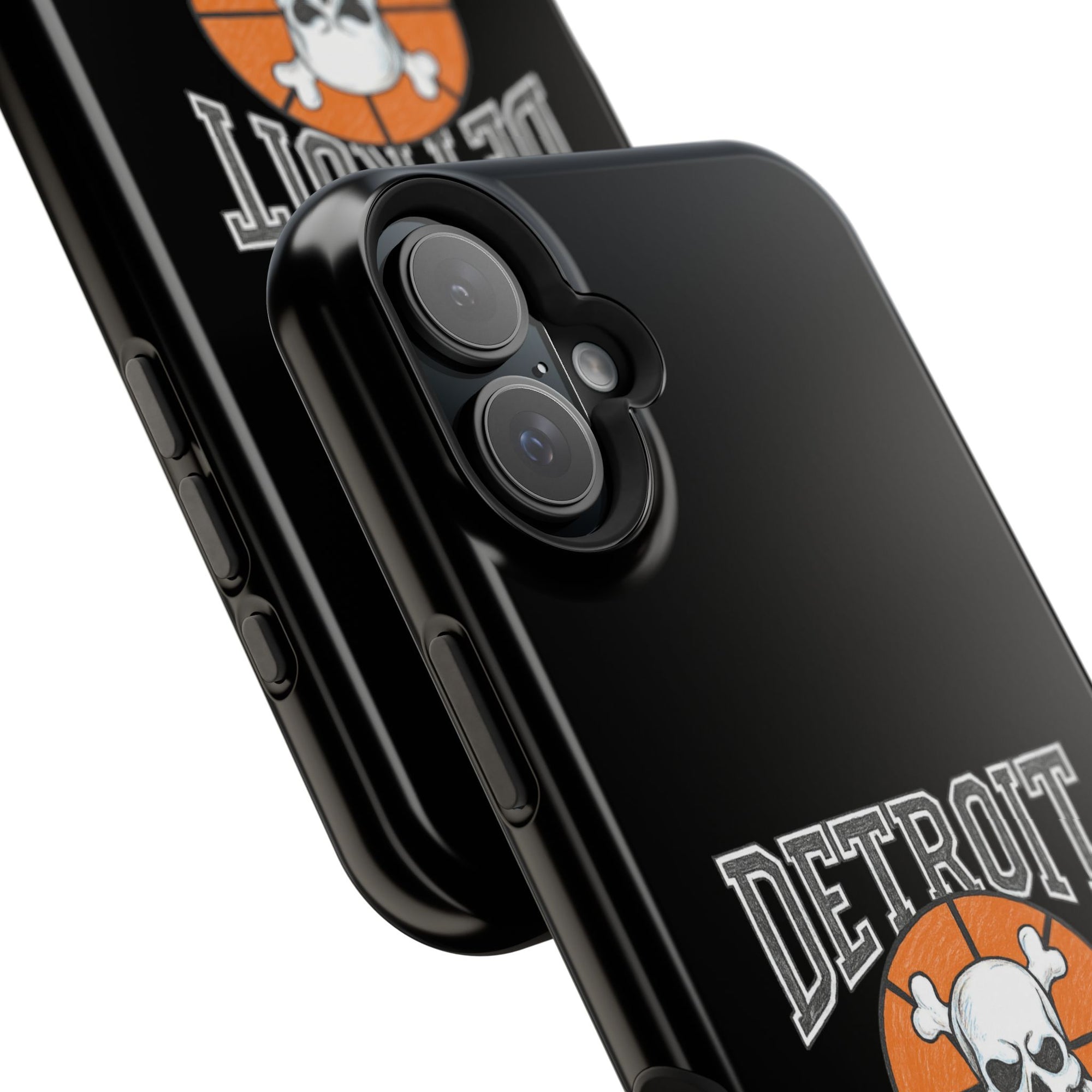 Detroit Bad Boys Skull Basketball Phone Case - Magnetic Impact-Resistant Case