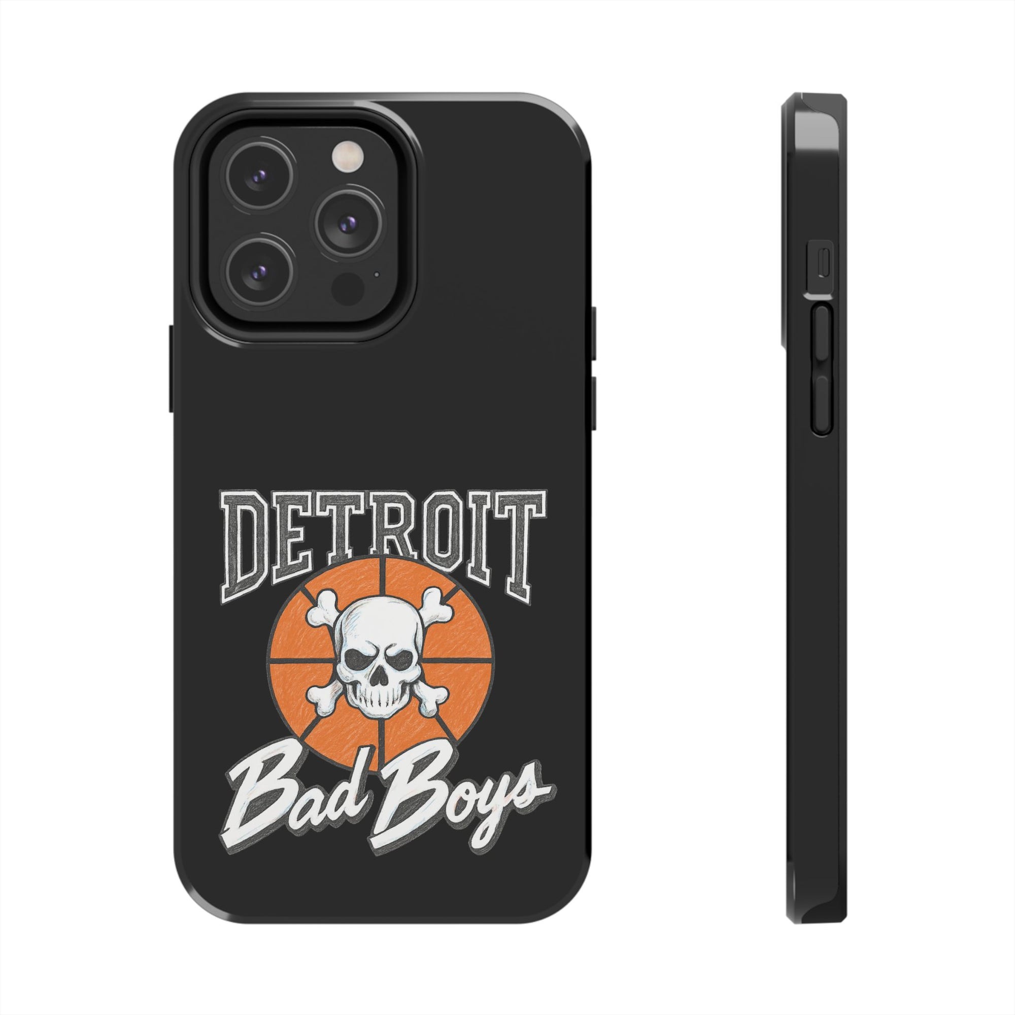 Detroit Bad Boys Phone Case | Basketball Skull Design - Tough Case