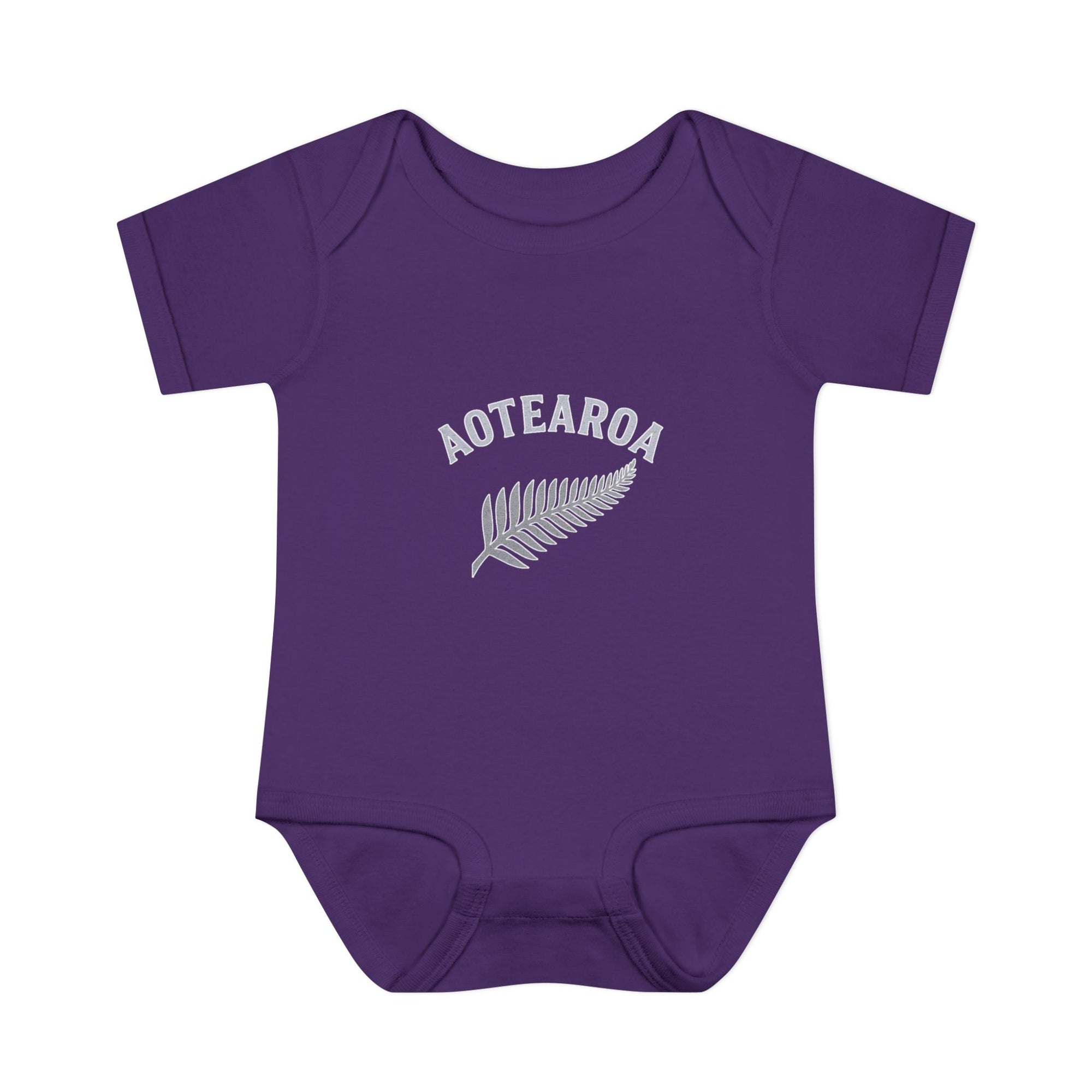 New Zealand Baby Onesie | Aotearoa Baby Outfit | Kiwi Infant Bodysuit | NZ Baby Clothes | Silver Fern Baby Gift