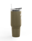 Aotearoa 40oz Travel Mug | Stanley Style Tumbler | New Zealand Insulated Mug | Silver Fern Cup | Kiwi Travel Cup | Large Handle Tumbler