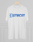 Copy of Detroit Blue & White Triblend T-Shirt | Old English Detroit Tee | Super Soft Vintage Detroit Shirt | Detroit Streetwear | Motor City Tee