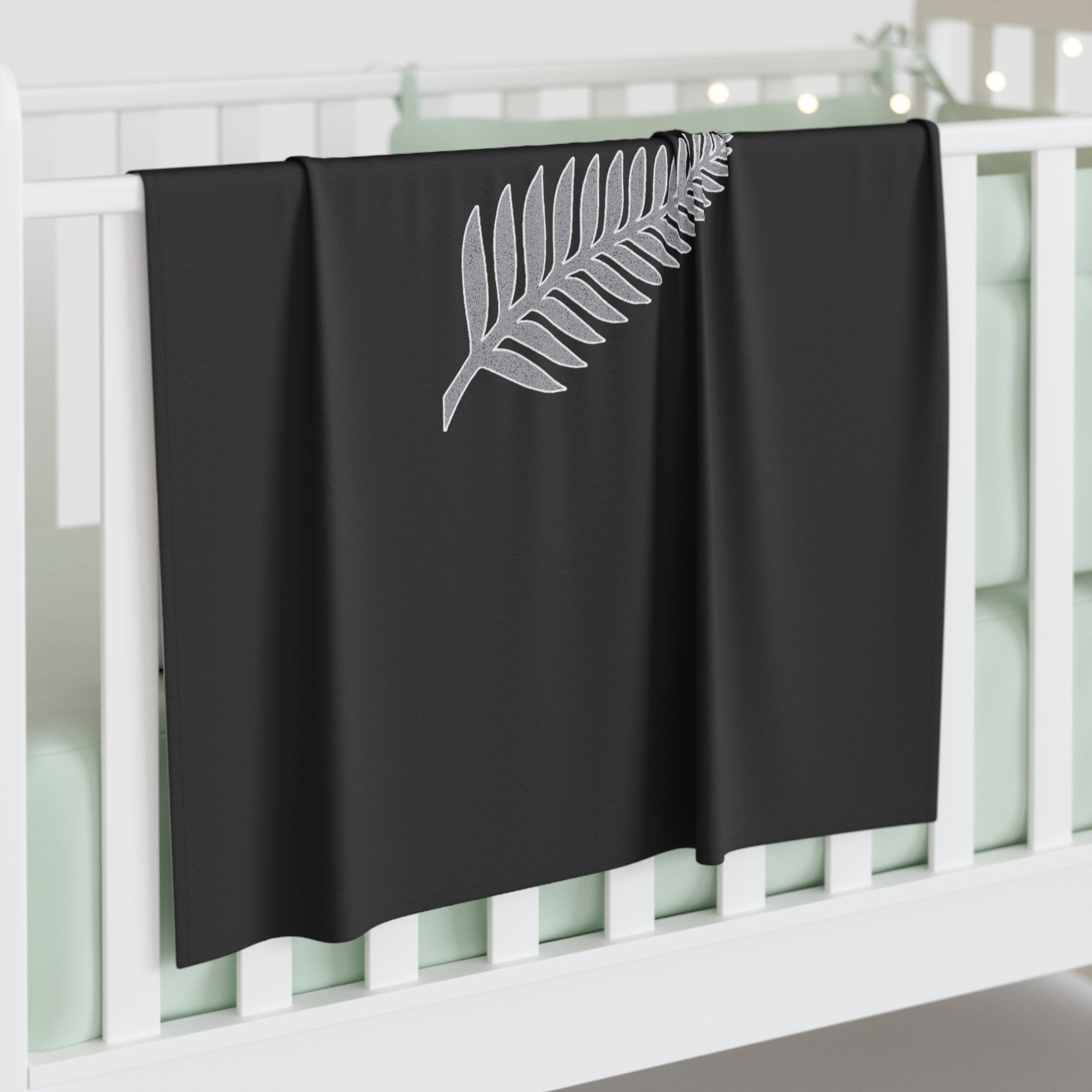 Aotearoa Baby Swaddle Blanket | New Zealand Baby Blanket | Kiwi Swaddle | Silver Fern Baby Wrap | NZ Baby Gift | Newborn Swaddle
