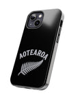 Aotearoa Phone Case | Silver Fern Phone Case | New Zealand iPhone Case | Kiwi Phone Case | Fern Design Phone Cover | NZ Pride Case
