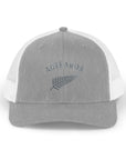 Aotearoa Hat Embroidered | Silver Fern Hat | New Zealand Cap | Kiwi Hat | NZ Pride Hat | Minimalist Snapback Trucker Hat