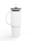 Aotearoa 40oz Travel Mug | Stanley Style Tumbler | New Zealand Insulated Mug | Silver Fern Cup | Kiwi Travel Cup | Large Handle Tumbler