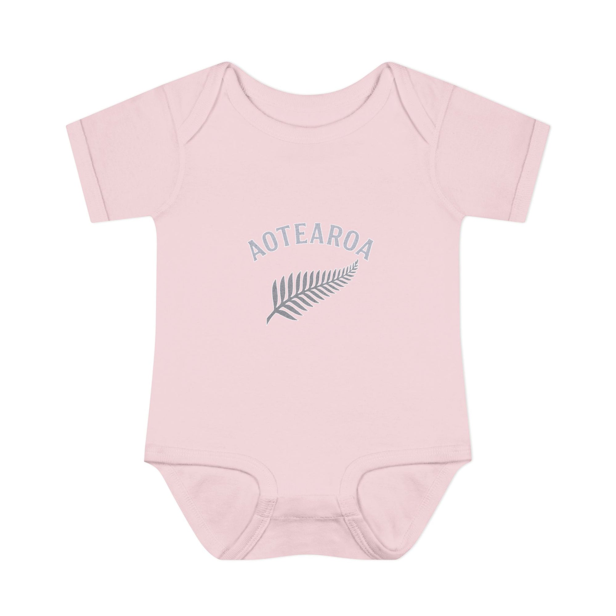 New Zealand Baby Onesie | Aotearoa Baby Outfit | Kiwi Infant Bodysuit | NZ Baby Clothes | Silver Fern Baby Gift