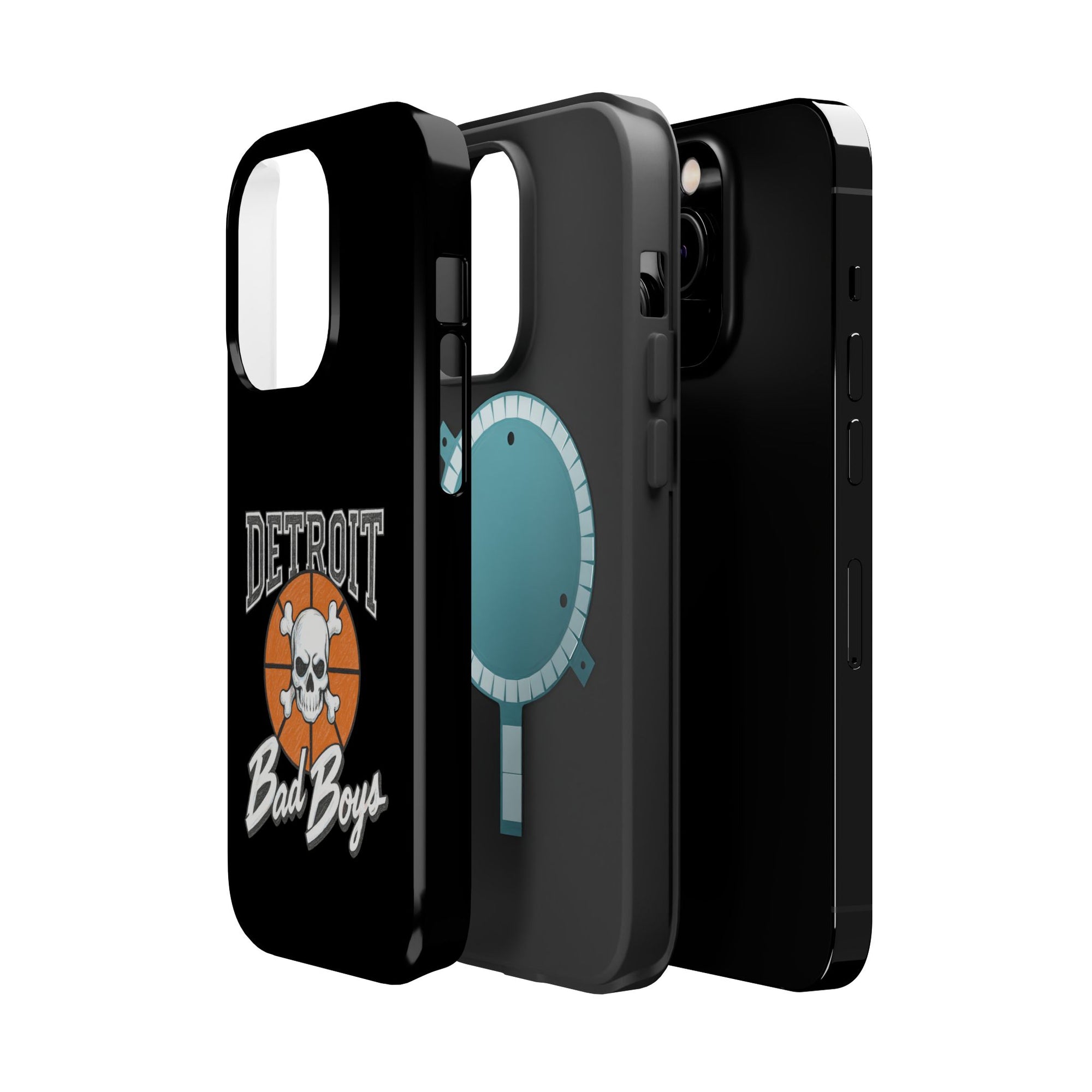 Detroit Bad Boys Skull Basketball Phone Case - Magnetic Impact-Resistant Case