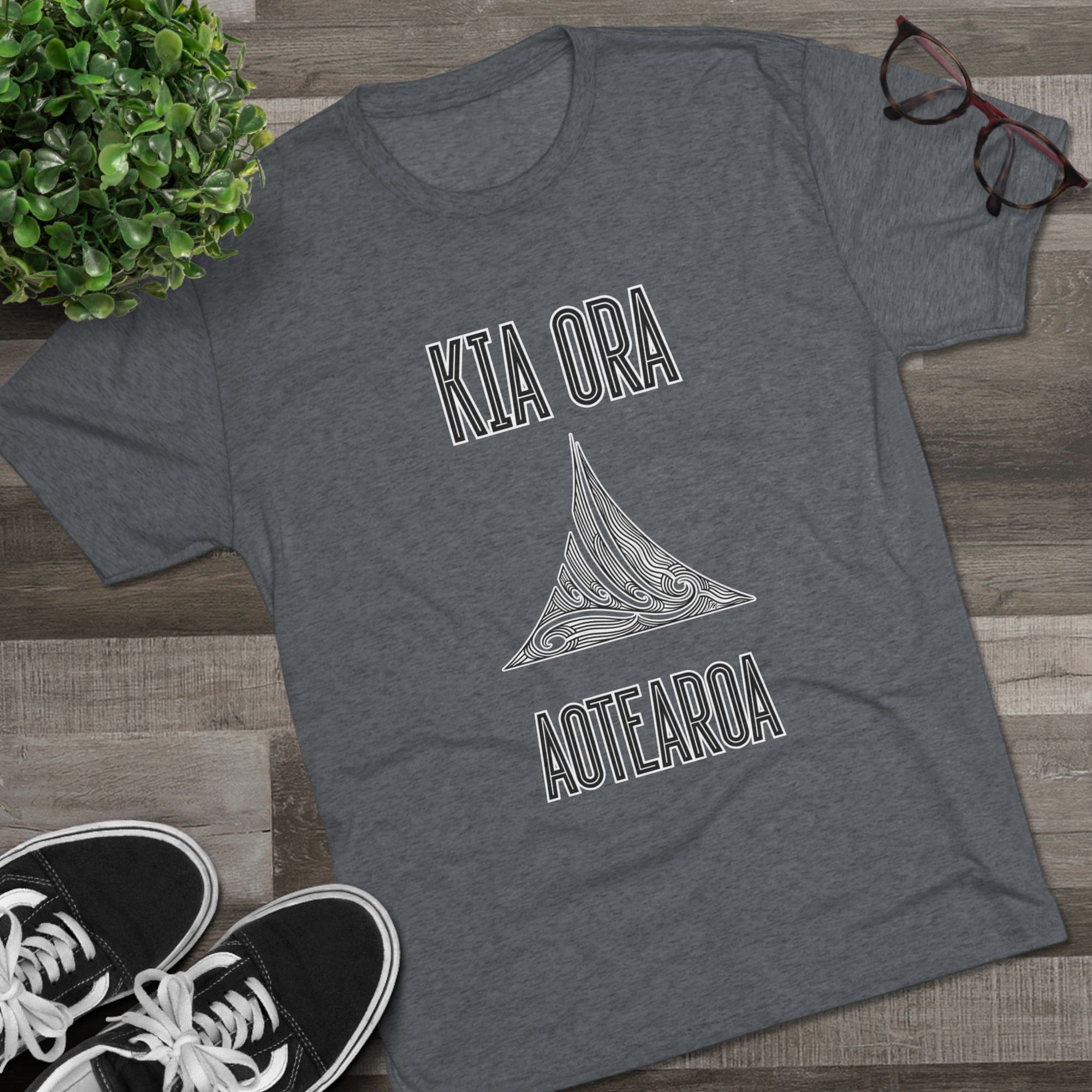 Kia Ora Aotearoa Tee | Maori Koru Wave T-Shirt