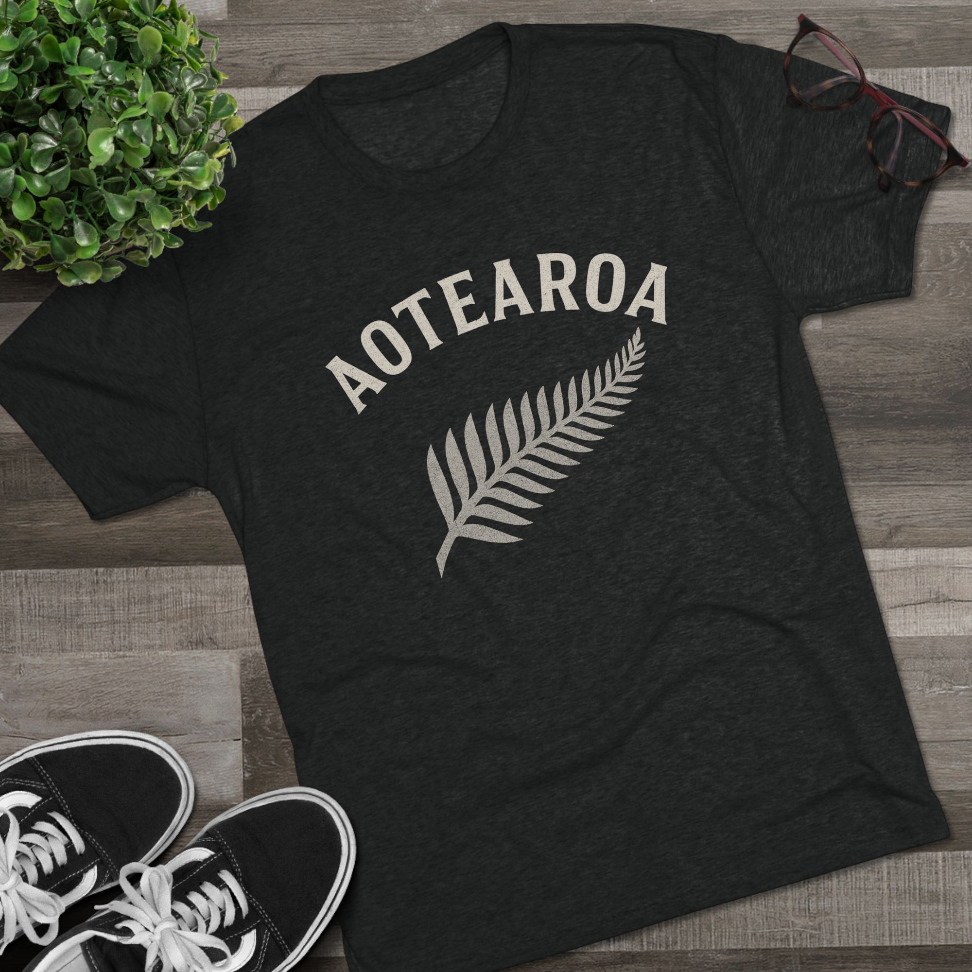 Aotearoa New Zealand Tri-Blend Tee, Classic Soft Shirt for Men &amp; Women, Kiwi Travel Top, Vintage Tshirt, Comfortable Cotton Blend, Souvenir