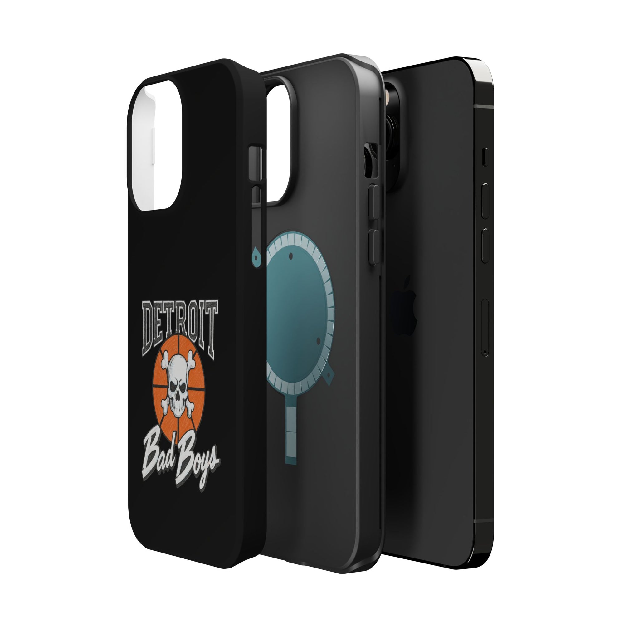 Detroit Bad Boys Skull Basketball Phone Case - Magnetic Impact-Resistant Case