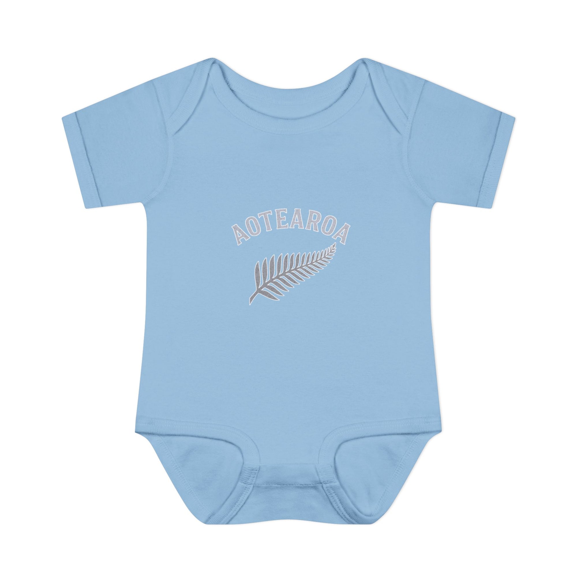 New Zealand Baby Onesie | Aotearoa Baby Outfit | Kiwi Infant Bodysuit | NZ Baby Clothes | Silver Fern Baby Gift