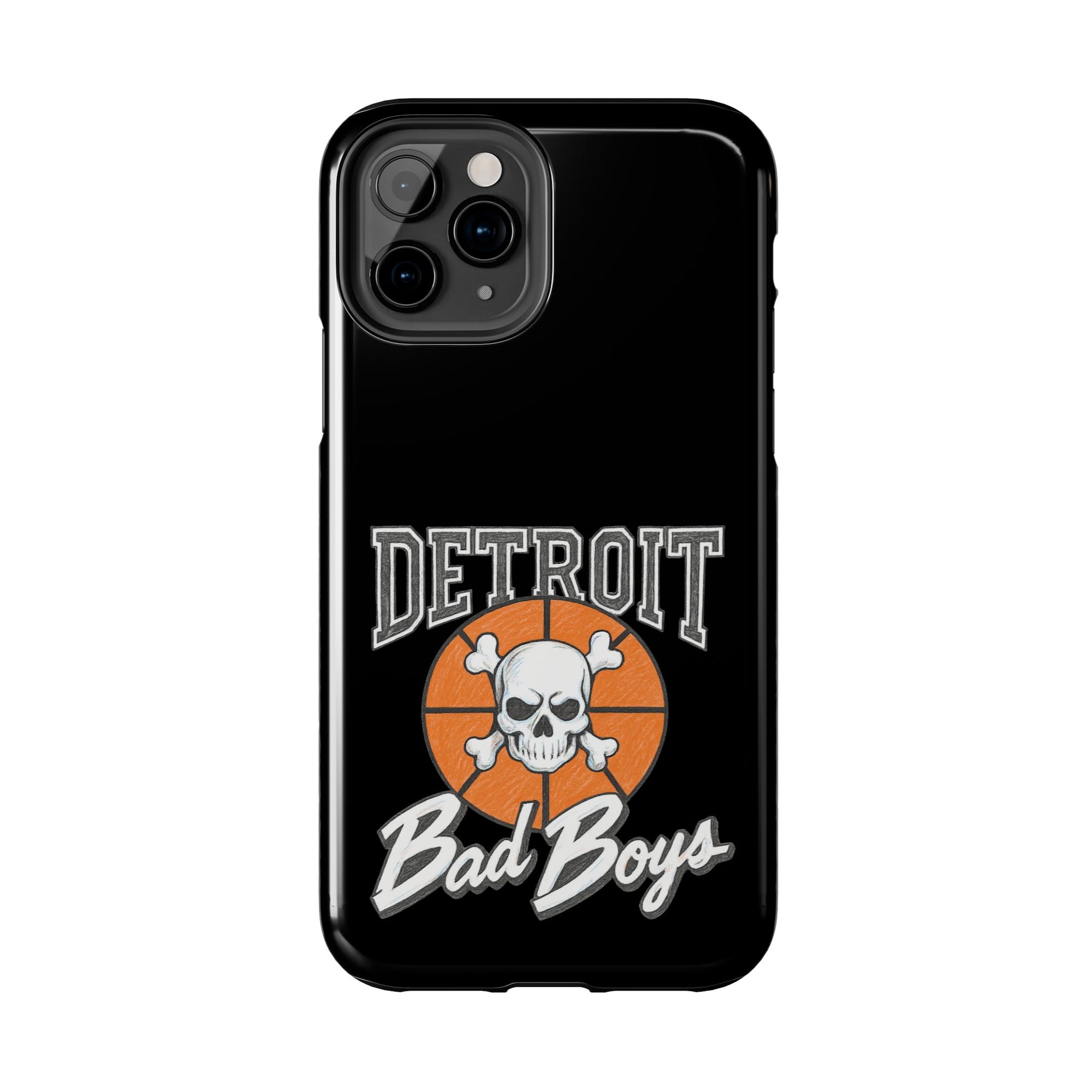 Detroit Bad Boys Phone Case | Basketball Skull Design - Tough Case
